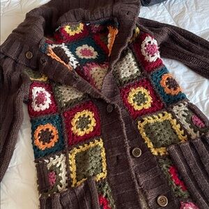 Dolce & Gabbana Multicolor Crochet Knit Sweater